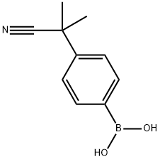 2-(4-BORONOPHENYL)-2-METHYLPROPANENITRILE Struktur