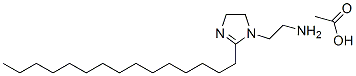 4,5-dihydro-2-pentadecyl-1H-imidazole-1-ethylamine monoacetate Struktur