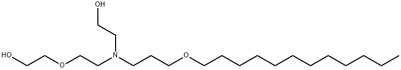 2-[[3-(dodecyloxy)propyl][2-(2-hydroxyethoxy)ethyl]amino]ethanol Struktur