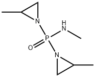 N-methyl-P,P-bis(2-methylaziridin-1-yl)phosphinamide Struktur