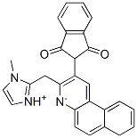 2-benzo[f]quinolin-2-yl-1H-indene-1,3(2H)-dione, (1-methyl-1H-imidazolyl)methyl derivative Struktur