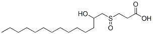 3-[(2-hydroxytetradecyl)sulphinyl]propionic acid Struktur