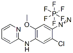 2-chloro-5-methoxy-4-(2-pyridylamino)benzenediazonium hexafluorophosphate Struktur