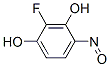 1,3-Benzenediol,  2-fluoro-4-nitroso- Struktur