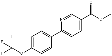 6-(4-Trifluoromethoxyphenyl)-nicotinic acid Struktur