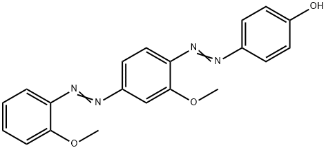 p-[[2-methoxy-4-[(2-methoxyphenyl)azo]phenyl]azo]phenol Struktur