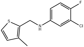 2-Thiophenemethanamine, N-(3-chloro-4-fluorophenyl)-3-methyl- Struktur