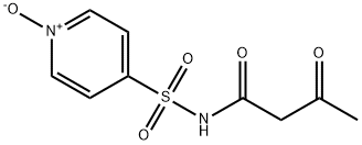 3-oxo-N-(4-pyridylsulphonyl)butyramide N-oxide Struktur