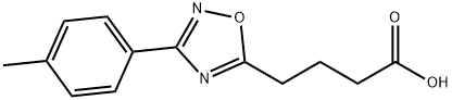 4-(3-P-TOLYL-[1,2,4]OXADIAZOL-5-YL)-BUTYRIC ACID Struktur