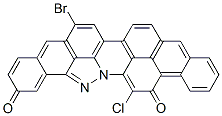 bromochloroanthra[2,1,9-mna]benz[6,7]indazolo[2,3,4-fgh]acridine-5,10-dione Struktur