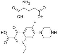 NORFLOXACIN GLUTAMATE Struktur