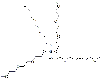 12,12-bis[2-[2-(2-methoxyethoxy)ethoxy]ethoxy]-2,5,8,11,13,16,19,22-octaoxa-12-silatricosane Struktur