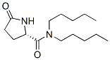 (S)-5-オキソ-N,N-ジペンチル-2α-ピロリジンカルボアミド 化學構造式