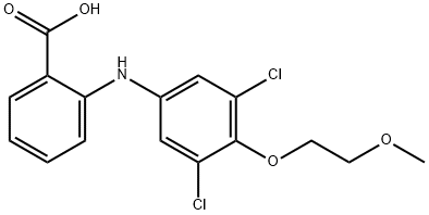 Benzoic  acid,  2-[[3,5-dichloro-4-(2-methoxyethoxy)phenyl]amino]- Struktur