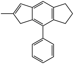 1,2,3,5-Tetrahydro-6-methyl-4-phenyl-s-indacene Struktur