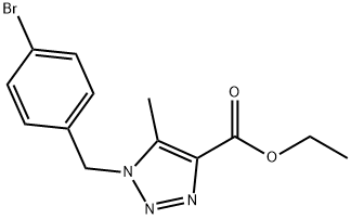 ethyl 1-(4-bromobenzyl)-5-methyl-1H-1,2,3-triazole-4-carboxylate Struktur