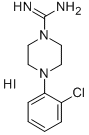 4-(2-CHLOROPHENYL)PIPERAZINE-1-CARBOXIMIDAMIDE HYDROIODIDE Struktur