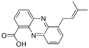 1-Phenazinecarboxylic acid, 6-(3-methyl-2-butenyl)- Struktur