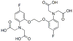 5,5'-difluoro-1,2-bis(2-aminophenoxy)ethane-N,N,N',N'-tetraacetic acid Struktur