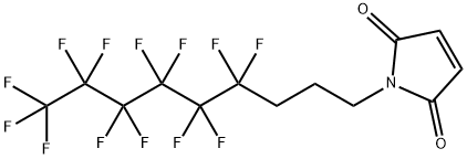 N-(4,4,5,5,6,6,7,7,8,8,9,9,9-Tridecafluorononyl)maleimide Struktur