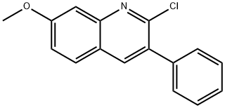 2-CHLORO-7-METHOXY-3-PHENYLQUINOLINE Struktur