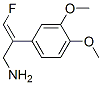 2-(3,4-dimethoxyphenyl)-3-fluoroallylamine Struktur