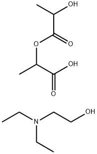 diethyl(2-hydroxyethyl)ammonium 2-(lactoyloxy)propionate Struktur