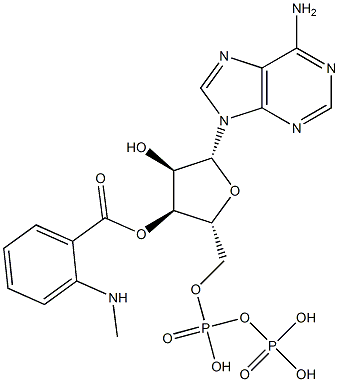 3'-O-(N-methylanthraniloyl)adenosine 5'-diphosphate Struktur