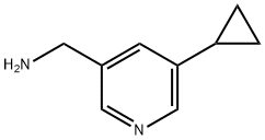 (5-cyclopropylpyridin-3-yl)MethanaMine Struktur