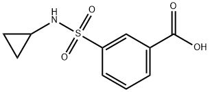 3-(N-CyclopropylsulfaMoyl)benzoic acid Struktur