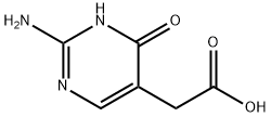 5-Pyrimidineacetic acid, 2-amino-1,4-dihydro-4-oxo- (9CI) Struktur