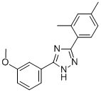 5-(3-Methoxyphenyl)-3-(2,4-xylyl)-1H-1,2,4-triazole Struktur