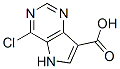 4-chloro-5H-pyrrolo[3,2-d]pyrimidine-7-carboxylic acid Struktur