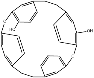 2,14-Dioxapentacyclo[20.2.2.210,13.13,7.115,19]triaconta-3,5,7(30),10,12,15,17,19(27),22,24(1),25,28-dodecaene-4,12-diol Struktur