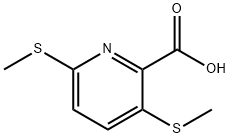 3,6-BIS(METHYLTHIO)-2-PYRIDINECARBOXYLIC ACID Struktur