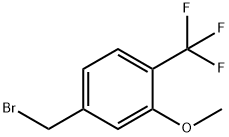 Benzene, 4-(broMoMethyl)-2-Methoxy-1-(trifluoroMethyl)- Struktur