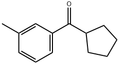 CYCLOPENTYL 3-METHYLPHENYL KETONE Struktur