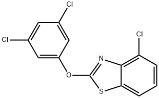 4-chloro-2-(3,5-dichlorophenoxy)benzothiazole Struktur