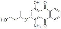 1-amino-4-hydroxy-2-(3-hydroxy-1-methylpropoxy)anthraquinone Struktur