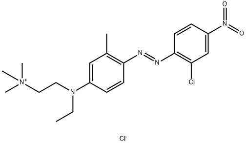 [2-[[4-[(2-chloro-4-nitrophenyl)azo]-3-methylphenyl]ethylamino]ethyl]trimethylammonium chloride Struktur