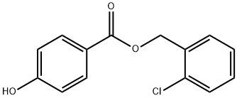 (2-chlorophenyl)methyl 4-hydroxybenzoate  Struktur