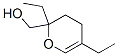 2,5-diethyl-3,4-dihydro-2H-pyran-2-methanol Struktur