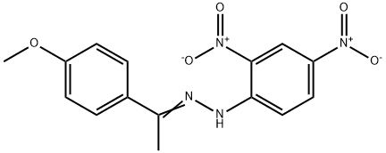 4'-Methoxyacetophenone 2,4-dinitrophenylhydrazone Struktur