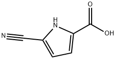 5-Cyano-1H-pyrrole-2-carboxylic acid Struktur