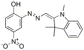 2-[[(1,3-dihydro-1,3,3-trimethyl-2H-indol-2-ylidene)methyl]azo]-4-nitrophenol Struktur