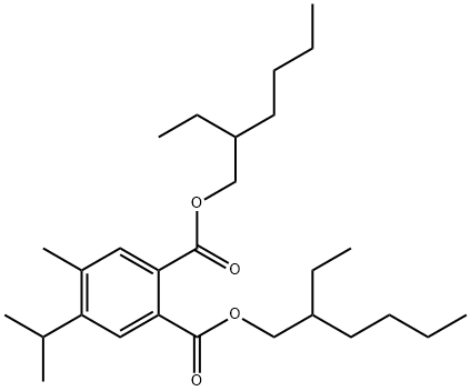 bis(2-ethylhexyl) 4-(isopropyl)-5-methylphthalate Struktur