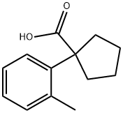 1-(2-methylphenyl)cyclopentane-1-carboxylic acid Struktur