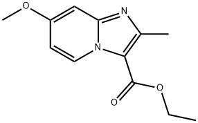 7-METHOXY-2-METHYL-IMIDAZO[1,2-A]PYRIDINE-3-CARBOXYLIC ACID ETHYL ESTER Struktur