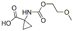 Cyclopropanecarboxylic acid, 1-[[(2-methoxyethoxy)carbonyl]amino]- (9CI) Struktur