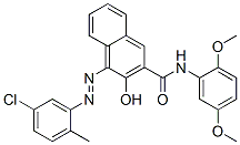 4-[(5-chloro-2-methylphenyl)azo]-N-(2,5-dimethoxyphenyl)-3-hydroxynaphthalene-2-carboxamide Struktur